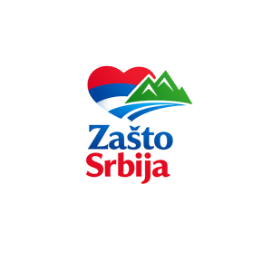 Logo Zašto Srbija – srce, planine i reka